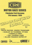 Programme cover of Pukekohe Park Raceway, 17/01/1999