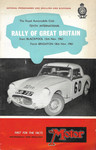 Programme cover of RAC Rally, 1961