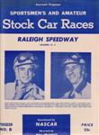 Programme cover of Raleigh Speedway, 21/08/1954