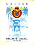 Programme cover of Rallye Soleil, 1955