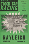 Programme cover of Rayleigh Stadium, 21/03/1972