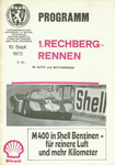 Programme cover of Rechberg Hill Climb, 10/09/1972