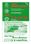 Programme cover of Rechberg Hill Climb, 10/06/1984