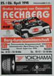Programme cover of Rechberg Hill Climb, 26/04/1992