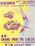 Programme cover of Reims, 06/07/1958