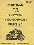 Programme cover of Reusel, 02/04/1967