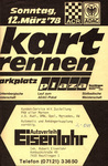Programme cover of Reutlingen, 12/03/1978