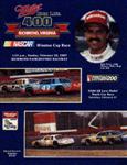 Programme cover of Richmond International Raceway, 22/02/1987