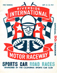 Programme cover of Riverside International Raceway (CA), 22/09/1957