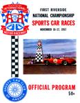 Programme cover of Riverside International Raceway (CA), 17/11/1957