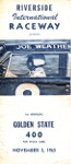 Brochure cover of Riverside International Raceway (CA), 03/11/1963