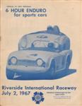 Programme cover of Riverside International Raceway (CA), 02/07/1967