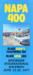 Brochure cover of Riverside International Raceway (CA), 12/06/1977