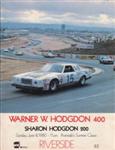 Programme cover of Riverside International Raceway (CA), 08/06/1980