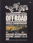 Programme cover of Riverside International Raceway (CA), 09/08/1981
