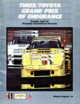 Programme cover of Riverside International Raceway (CA), 25/04/1982