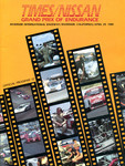 Programme cover of Riverside International Raceway (CA), 29/04/1984