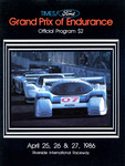 Programme cover of Riverside International Raceway (CA), 27/04/1986
