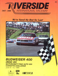 Programme cover of Riverside International Raceway (CA), 12/06/1988