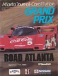 Programme cover of Road Atlanta, 14/04/1985