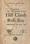 Programme cover of Rob Roy Hill Climb, 09/05/1951