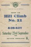 Programme cover of Rob Roy Hill Climb, 23/09/1950