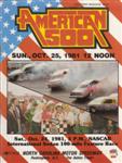 Programme cover of Rockingham Speedway (USA), 25/10/1981