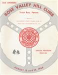 Programme cover of Rose Valley Hill Climb, 14/08/1966