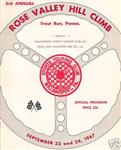 Programme cover of Rose Valley Hill Climb, 24/09/1967