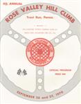 Programme cover of Rose Valley Hill Climb, 27/09/1970