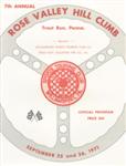 Programme cover of Rose Valley Hill Climb, 26/09/1971