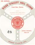 Programme cover of Rose Valley Hill Climb, 20/08/1972