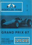 Programme cover of Roskilde Ring, 20/08/1967