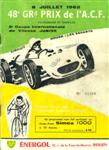 Programme cover of Rouen les Essarts, 08/07/1962