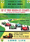 Programme cover of Rouen les Essarts, 23/06/1963