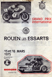 Programme cover of Rouen les Essarts, 16/03/1975
