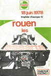 Programme cover of Rouen les Essarts, 18/06/1978