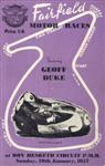 Programme cover of Roy Hesketh Circuit, 20/01/1957