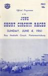 Programme cover of Roy Hesketh Circuit, 04/06/1961