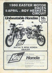 Programme cover of Roy Hesketh Circuit, 05/04/1980