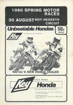 Programme cover of Roy Hesketh Circuit, 30/08/1980