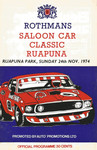 Programme cover of Ruapuna Park, 24/11/1974