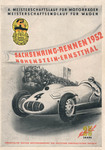 Programme cover of Sachsenring, 07/09/1952