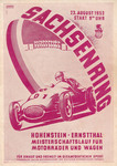 Programme cover of Sachsenring, 23/08/1953