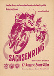 Programme cover of Sachsenring, 17/08/1958