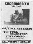 Programme cover of Sacramento Raceway, 26/08/1972