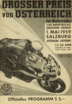 Programme cover of Salzburg-Liefering, 01/05/1959