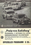 Programme cover of Salzburgring, 17/09/1978