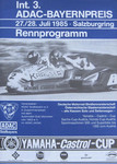 Programme cover of Salzburgring, 28/07/1985