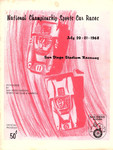 Programme cover of San Diego Stadium Raceway, 21/07/1968